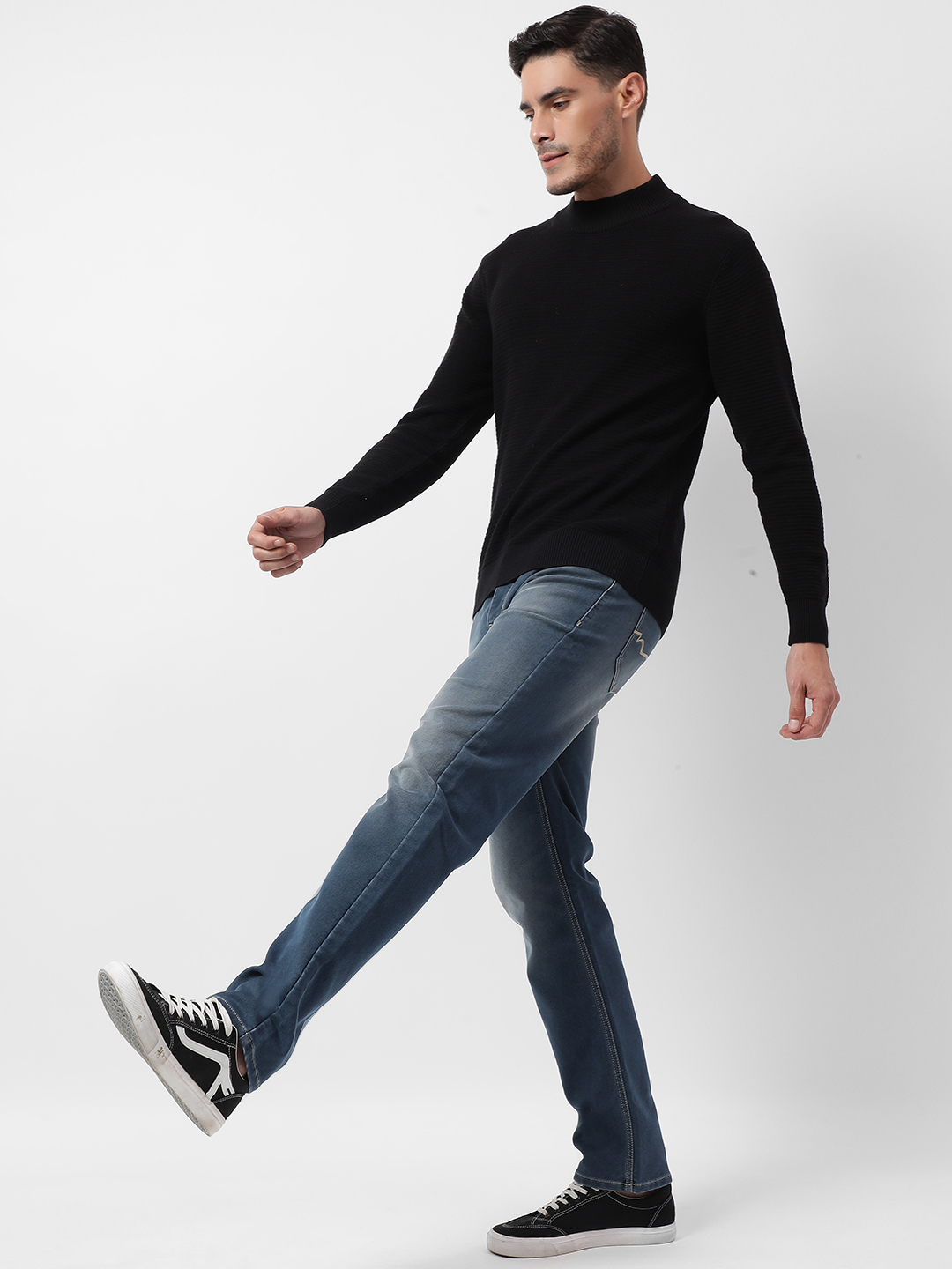 Numero Uno Men Faded Blue Jeans